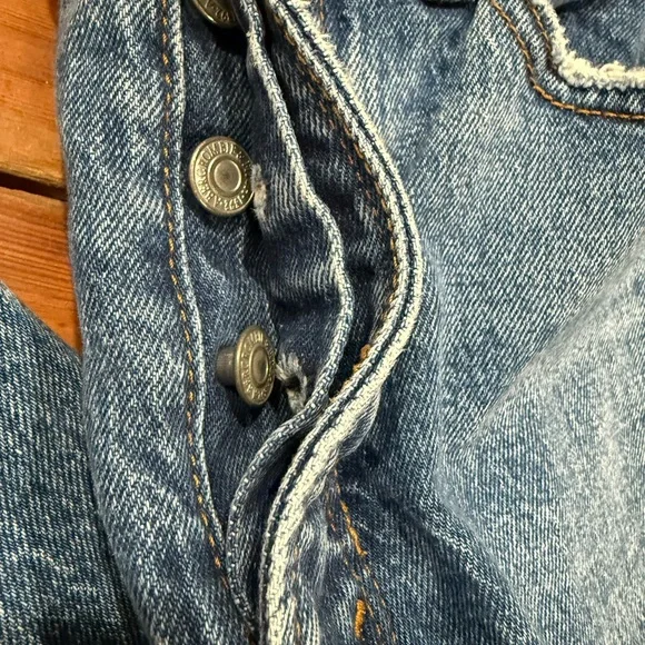 Abercrombie & Fitch Women's The Dad High Rise Blue Jeans 26/2R - Picture 7 of 7